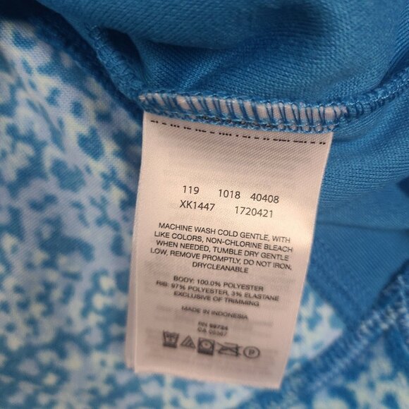 Columbia Sportswear Blue 1/4 Zip Fleece Artic Air Jacket Sweater Womens Size S - Picture 7 of 10